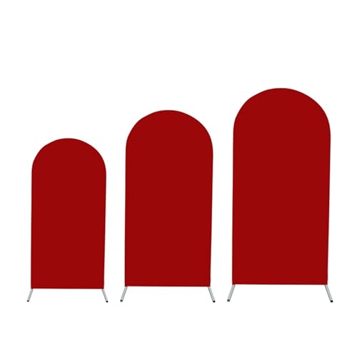 Odot Bogen Hintergrund Abdeckung Hochzeitsbogen Abdeckung Hochzeitsbogenabdeckung Ständer Abdeckung Einfarbig für Hochzeit Geburtstag Party Bankett Garten Dekoration (150x65cm,Rot) von Odot