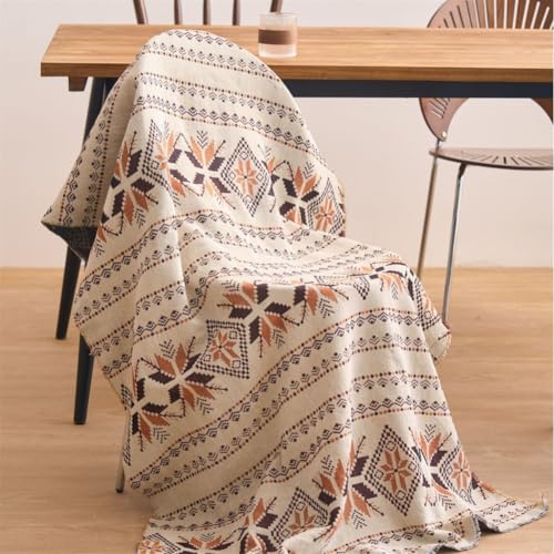 Odot Stoffe zum Nähen Patchwork Stoffe Paket Ornament Gobelin Möbelstoff für Quilten DIY Handwerk Scrapbooking, Dekostoffe Handwerken Jacquard (Pro Meter) (Boho,61 Zoll breit) von Odot