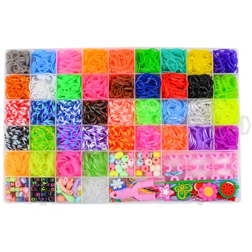 Odoukey Armband -Making -Kit für Kinder, elastisches Armband -Making -Kit 3500+ Gummibänder beinhaltet Clips Quasten Häkelhaken verschiedene Perlen DIY -Handwerkshandwerk Odoukey Armband -Making -Kit für Kinder, elastisches Armband -Making -Kit 3500+ Gummibänder beinhaltet Clips Quasten Häkelhaken verschiedene Perlen DIY -Handwerkshandwerk von Odoukey