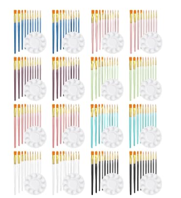 16-teiliges Pinsel-Set, 176-teiliges Pinsel-Set und runde Farbwannen 16-teiliges Pinsel-Set, 176-teiliges Pinsel-Set und runde Farbwannen von Odowalker