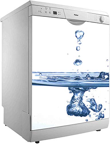 Vinyl für Geschirrspülmaschine, Wassertropfen, verschiedene Maße 75 x 85 cm, robuster und einfacher Aufkleber, dekorativer Aufkleber, elegantes Design Vinyl für Geschirrspülmaschine, Wassertropfen, verschiedene Maße 75 x 85 cm, robuster und einfacher Aufkleber, dekorativer Aufkleber, elegantes Design von Oedim