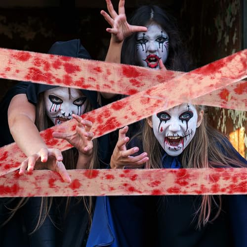 Halloween Gruseliges Bluttuch 10M Gruseliges Gruseltuch mit Blutabdrücken Halloween blutbefleckte Handabdrücke Gaze für Halloween Dekorationen Spukhaus Zubehör Halloween Gruseliges Bluttuch 10M Gruseliges Gruseltuch mit Blutabdrücken Halloween blutbefleckte Handabdrücke Gaze für Halloween Dekorationen Spukhaus Zubehör von Oemmn