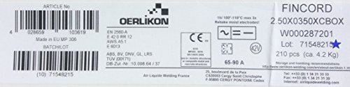 Oerlikon Fincord 2,5x350mm 210 Stück 4,2kg von Oerlikon