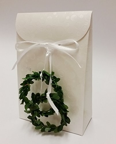 Gastgeschenke für Hochzeit Feste Tasche edel 8 Stück mit 2 Buchsbaum Ringen Gastgeschenke für Hochzeit Feste Tasche edel 8 Stück mit 2 Buchsbaum Ringen von Oermann