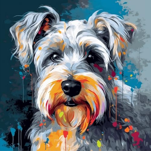 OfFsum Malen nach Zahlen Gebratenes Haar Schnauzer Hund 6 für Erwachsene und Kinder DIY Ölgemälde Geschenk-Kits vorgedruckt Leinwand Kunst Heimdekoration 40,6 x 50,8 cm rahmenlos OfFsum Malen nach Zahlen Gebratenes Haar Schnauzer Hund 6 für Erwachsene und Kinder DIY Ölgemälde Geschenk-Kits vorgedruckt Leinwand Kunst Heimdekoration 40,6 x 50,8 cm rahmenlos von OfFsum