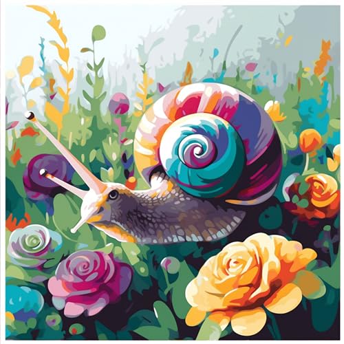 OfFsum Malen nach Zahlen Kits für Erwachsene und Kinder, bunte Schnecke, Tier, 2 Ölgemälde, digitale Zeichnung, Leinwand mit Pinseln, Weihnachtsdekoration, Geschenke, 40,6 x 50,8 cm, rahmenlos OfFsum Malen nach Zahlen Kits für Erwachsene und Kinder, bunte Schnecke, Tier, 2 Ölgemälde, digitale Zeichnung, Leinwand mit Pinseln, Weihnachtsdekoration, Geschenke, 40,6 x 50,8 cm, rahmenlos von OfFsum