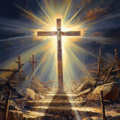OfFsum Malen nach Zahlen Licht und Himmel Kreuz 10 für Erwachsene und Kinder, DIY-Ölgemälde, Geschenk-Kits, vorgedruckte Leinwand, Kunst, Heimdekoration, 40,6 x 50,8 cm, rahmenlos OfFsum Malen nach Zahlen Licht und Himmel Kreuz 10 für Erwachsene und Kinder, DIY-Ölgemälde, Geschenk-Kits, vorgedruckte Leinwand, Kunst, Heimdekoration, 40,6 x 50,8 cm, rahmenlos von OfFsum