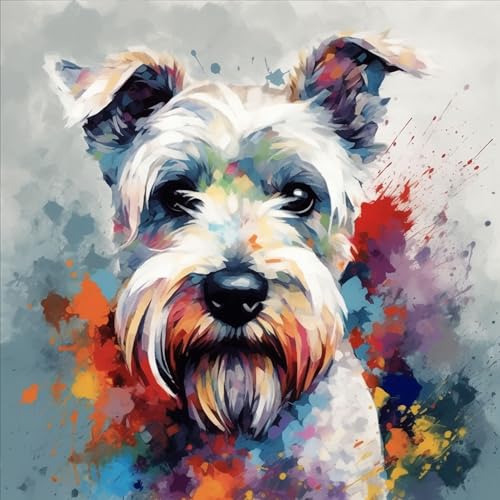 OfFsum Malen nach Zahlen Schnauzer Tier Hund 4 für Erwachsene und Kinder DIY Ölgemälde Geschenk-Kits vorgedruckt Leinwand Kunst Heimdekoration 40,6 x 50,8 cm rahmenlos OfFsum Malen nach Zahlen Schnauzer Tier Hund 4 für Erwachsene und Kinder DIY Ölgemälde Geschenk-Kits vorgedruckt Leinwand Kunst Heimdekoration 40,6 x 50,8 cm rahmenlos von OfFsum
