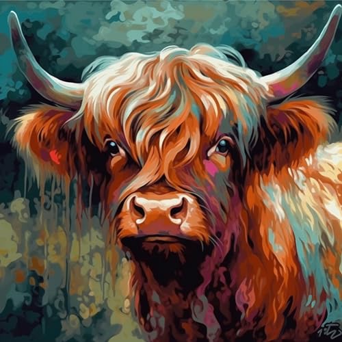 OfFsum Malen nach Zahlen für Erwachsene Kinder Anfänger Bunte Highland Milch Kuh 3 DIY Acryl Malen nach Zahlen Kits mit Pinseln Acrylpigment Heimdekoration Brithday Geschenke 40,6 x 50,8 cm OfFsum Malen nach Zahlen für Erwachsene Kinder Anfänger Bunte Highland Milch Kuh 3 DIY Acryl Malen nach Zahlen Kits mit Pinseln Acrylpigment Heimdekoration Brithday Geschenke 40,6 x 50,8 cm von OfFsum
