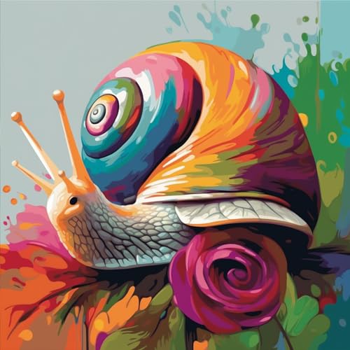 OfFsum Malen nach Zahlen für Erwachsene und Kinder, Anfänger-Kits mit Pinseln und Acrylpigmenten, DIY-Leinwandmalerei, bunte Schnecke, Tier, 40,6 x 50,8 cm, handbemalt, Spielzeuggeschenke OfFsum Malen nach Zahlen für Erwachsene und Kinder, Anfänger-Kits mit Pinseln und Acrylpigmenten, DIY-Leinwandmalerei, bunte Schnecke, Tier, 40,6 x 50,8 cm, handbemalt, Spielzeuggeschenke von OfFsum