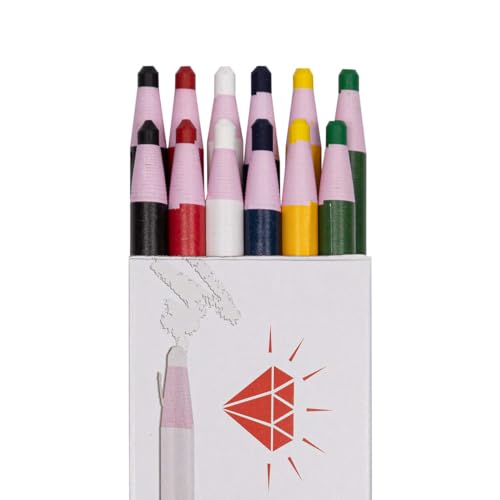 Office 4 All Alle Diamant-Peel-Off China Marker, Glas, Cellophan, -12-Pack (Color Mix - 2 — 6 Farbe) von Office 4 All