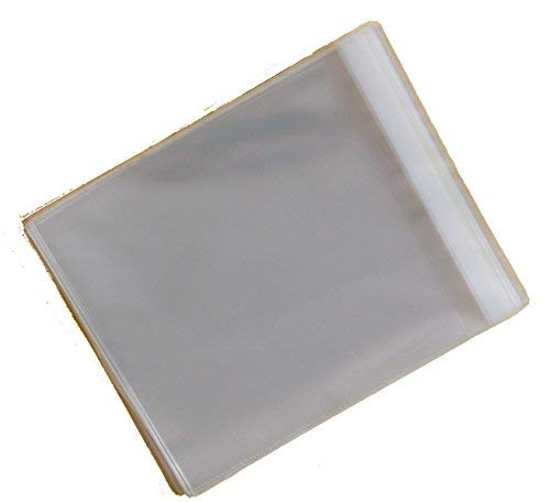 Pack of 1,000 - 145mm x 140mm + 30mm Flap - Cellophane Greeting Card Display Bags 30 Micron Self Seal - Medium Square von celloexpress