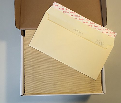 250 cremeweiße Kuverts, Hellchamois, C6/5 = 229 x 114 mm, mit Haftklebestreifen, 100 g/qm 250 cremeweiße Kuverts, Hellchamois, C6/5 = 229 x 114 mm, mit Haftklebestreifen, 100 g/qm von Office Color
