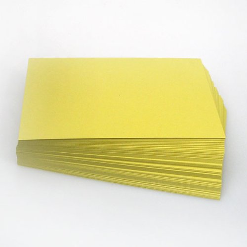 Office Line Karteikarten, 500 Stück, gelb, 190 g, DIN A5, blanko, Art.Nr.: 770282 von Office Line