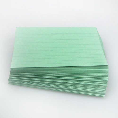 Office Line Karteikarten, 500 Stück, grün, 190 g, DIN A5, liniert, Art.Nr.: 770292 von Office Line
