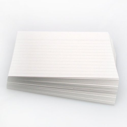 Office Line Karteikarten, 500 Stück, weiß, 190 g, DIN A5, liniert, Art.Nr.: 770291 von Office Line