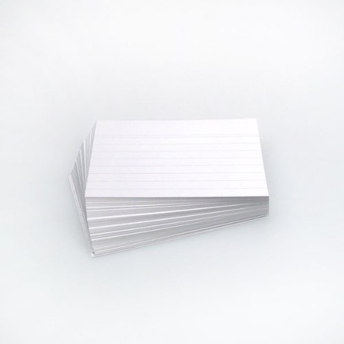 Office Line Karteikarten, 500 Stück, weiß, 190 g, DIN A7, liniert, Art.Nr.: 770283 von Office Line