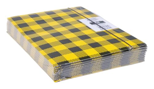 Gummizugmappe OFFICE PRODUCTS, Karton/Lack, Gummizug-Mappen A4, 320 g/m², 3-Flügel, Farbmix, Sammelmappe mit Gummizug Kariert 10Stk., Gummizugmappe OFFICE PRODUCTS, Karton/Lack, Gummizug-Mappen A4, 320 g/m², 3-Flügel, Farbmix, Sammelmappe mit Gummizug Kariert 10Stk., von Office Products