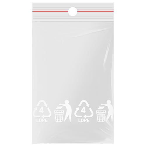 500 Druckverschlussbeutel 80x120mm - Marken-Qualität von OfficeKing® von OfficeKing
