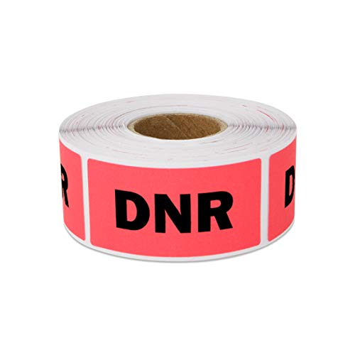 300 Etiketten – DNR Aufkleber Veterinär-Etiketten für Tierarztpraxen Medizinbehälter (2 x 2,5 cm – 1 Rolle) von OfficeSmartLabels