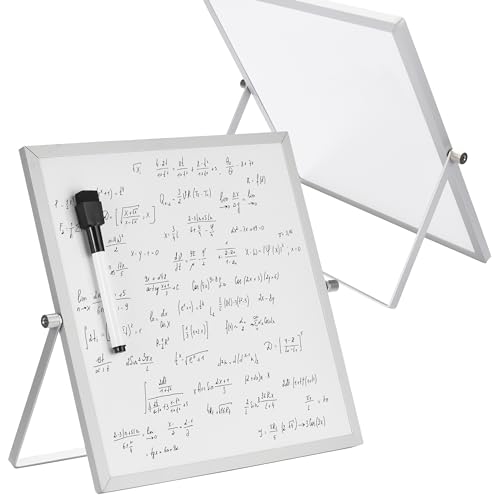 Office World Range Magnethaftende Tafel mit Eisenrahmen und Ständer - White Double Sided Tafel inkl. 1 Marker mit Radiergummi - Büro, Klassenzimmer und zu Hause - 25x25 cm Office World Range Magnethaftende Tafel mit Eisenrahmen und Ständer - White Double Sided Tafel inkl. 1 Marker mit Radiergummi - Büro, Klassenzimmer und zu Hause - 25x25 cm von OfficeWorld Range