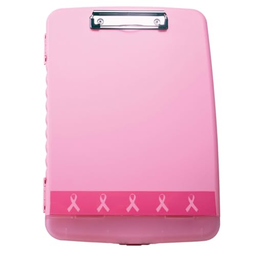 Breast Cancer Awareness Clipboard Box, 3/4" Capacity, 8 1/2 x 11, Pink von Officemate