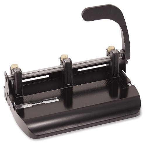 OIC® Hebelstanzer, 3-Loch, Schwarz von Officemate