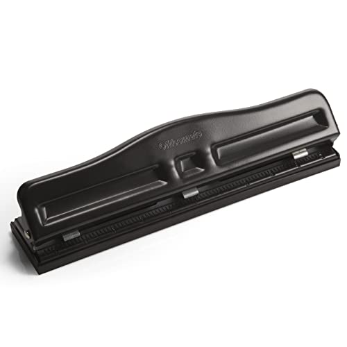 OIC® Verstellbarer 3-Locher, Schwarz von Officemate