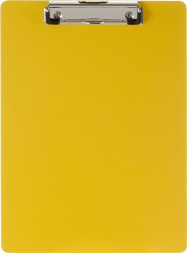 Officemate Klemmbrett aus recyceltem Kunststoff, Briefgröße, gelb (83062) von Officemate