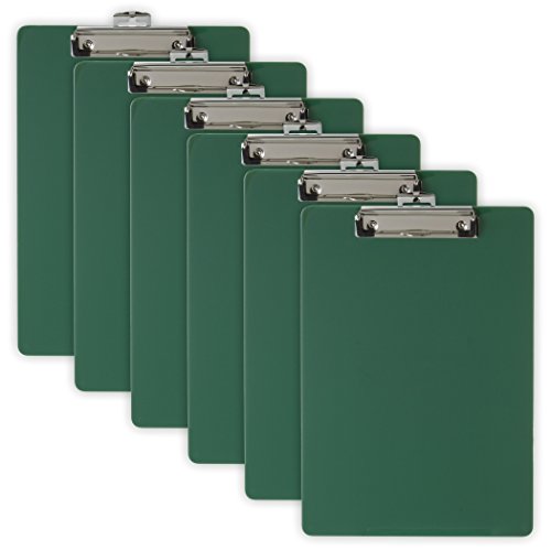 Officemate Recycled Plastic Clipboard, Letter Size, Green, Pack of 6 (83084) von Officemate
