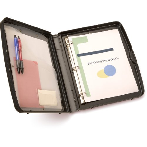 Officemate Ringbuch Klemmbrett Aufbewahrungsbox, Anthrazit (83309) von Officemate