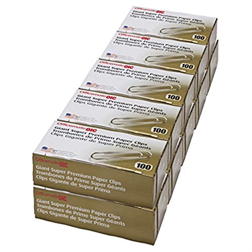 Officemate Super Premium 9907 Riesen-Büroklammern, 1000 Stück je 100 Stück Officemate Super Premium 9907 Riesen-Büroklammern, 1000 Stück je 100 Stück von Officemate