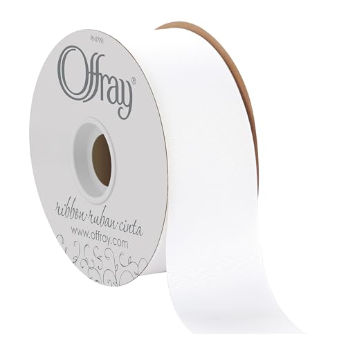 Berwick Offray 577509A Ripsband, 5,7 cm breit, für Dekoration, Geschenkverpackungen und Basteln, 45,7 m Spule, Weiß Berwick Offray 577509A Ripsband, 5,7 cm breit, für Dekoration, Geschenkverpackungen und Basteln, 45,7 m Spule, Weiß von Offray