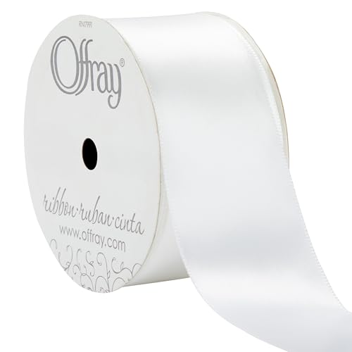 Berwick Offray 600931A Doppelseitiges Satinband für Geschenkverpackungen, Dekoration und Handwerk, 45,7 m Spule, 3,8 cm breit, Weiß Berwick Offray 600931A Doppelseitiges Satinband für Geschenkverpackungen, Dekoration und Handwerk, 45,7 m Spule, 3,8 cm breit, Weiß von Offray