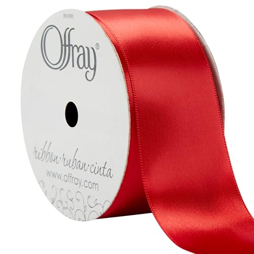 Berwick Offray 601051A Doppelseitiges Satinband, 3,8 cm breit, für Geschenkverpackungen, Dekoration und Handwerk, 45,7 m Spule, Rot Berwick Offray 601051A Doppelseitiges Satinband, 3,8 cm breit, für Geschenkverpackungen, Dekoration und Handwerk, 45,7 m Spule, Rot von Offray