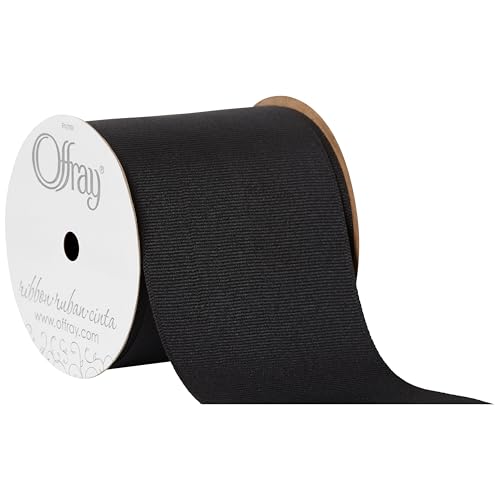Berwick Offray 797127A Ripsband, 7,6 cm breit, für Dekoration, Geschenkverpackungen und Basteln, 45,7 m Spule, Schwarz Berwick Offray 797127A Ripsband, 7,6 cm breit, für Dekoration, Geschenkverpackungen und Basteln, 45,7 m Spule, Schwarz von Offray