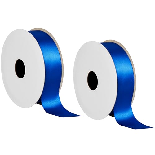 Offray 454006 Satinband, einseitig, 2,2 cm breit, für Geschenkverpackungen, Dekoration und Basteln, 2 Stück 6 m Spulen, Königsblau Offray 454006 Satinband, einseitig, 2,2 cm breit, für Geschenkverpackungen, Dekoration und Basteln, 2 Stück 6 m Spulen, Königsblau von Offray