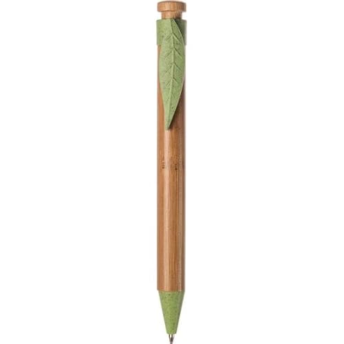 OgniBene s.r.l.s. Kugelschreiber aus Bambus und Weizenblatt+ABS - 10 Einheiten - Artikelmaße (cm): 14,3 cm. von OgniBene s.r.l.s.
