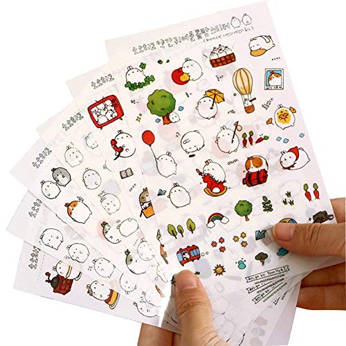 Ogquaton Aufkleber Motiv Kawaii Hase Cartoon Aufkleber Album DIY Scrapbooking Dekoration Bequem und praktisch von FangZin