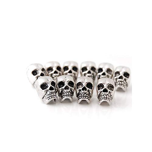 Ogquaton Retor Schädel Spacer Perlen Anhänger DIY Schmuckherstellung für Armbänder Halsketten Ohrringe Packung mit 10 Stück Hohe Qualität von Ogquaton