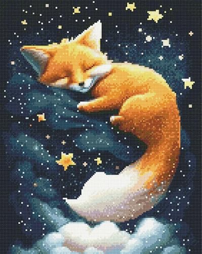 Oh Art! Diamond Painting Diamantmosaik Diamant Bilder Set 5D Mit Rahmen DIY Stickerei Nach Zahlen Erwachsene Leinwand 40 x 50 cm Fuchs Und Die Sterne Oh Art! Diamond Painting Diamantmosaik Diamant Bilder Set 5D Mit Rahmen DIY Stickerei Nach Zahlen Erwachsene Leinwand 40 x 50 cm Fuchs Und Die Sterne von Oh Art!
