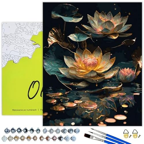 Oh Art! Malen Nach Zahlen Erwachsene Set Mit 3 Pinseln Acrylfarben Und Leinwand Gespannt Auf Holzrahmen Kreativ Set Paint By Numbers Adult DIY Bastelset 40 x 50 cm Mit Rahmen Delicate flowers Oh Art! Malen Nach Zahlen Erwachsene Set Mit 3 Pinseln Acrylfarben Und Leinwand Gespannt Auf Holzrahmen Kreativ Set Paint By Numbers Adult DIY Bastelset 40 x 50 cm Mit Rahmen Delicate flowers von Oh Art!