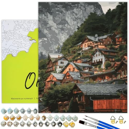 Oh Art! Malen Nach Zahlen Erwachsene Set Mit 3 Pinseln Und Acrylfarben Gemälde Acrylic Malerei DIY Leinwand 40 x 50 cm In Den Bergen Oh Art! Malen Nach Zahlen Erwachsene Set Mit 3 Pinseln Und Acrylfarben Gemälde Acrylic Malerei DIY Leinwand 40 x 50 cm In Den Bergen von Oh Art!