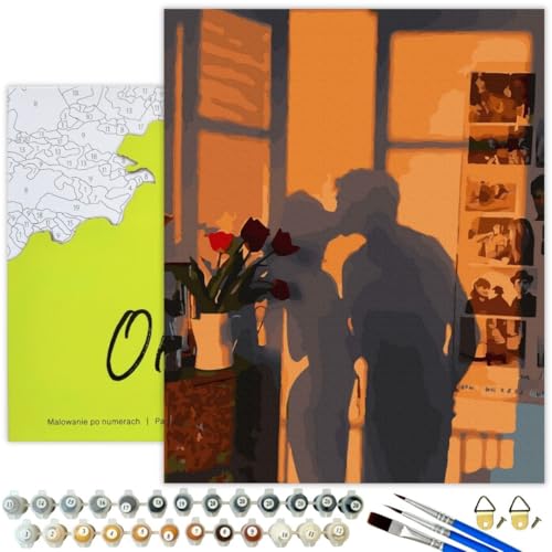 Oh Art! Malen Nach Zahlen Erwachsene Set Mit 3 Pinseln Und Acrylfarben Gemälde Acrylic Malerei DIY Leinwand 40 x 50 cm Schatten Der Liebe Oh Art! Malen Nach Zahlen Erwachsene Set Mit 3 Pinseln Und Acrylfarben Gemälde Acrylic Malerei DIY Leinwand 40 x 50 cm Schatten Der Liebe von Oh Art!
