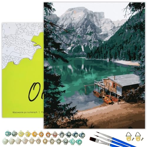 Oh Art! Malen Nach Zahlen Erwachsene Set Mit 3 Pinseln Und Acrylfarben Gemälde Acrylic Malerei DIY Leinwand 40 x 50 cm Smaragdsee Oh Art! Malen Nach Zahlen Erwachsene Set Mit 3 Pinseln Und Acrylfarben Gemälde Acrylic Malerei DIY Leinwand 40 x 50 cm Smaragdsee von Oh Art!
