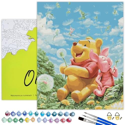 Oh Art! Malen Nach Zahlen für Kinder Anfänger Set Mit 3 Pinseln Acrylfarben Und Leinwand Gespannt Auf Holzrahmen Paint By Numbers DIY Bastelset 40 x 50 cm Mit Rahmen Winnie the Pooh Oh Art! Malen Nach Zahlen für Kinder Anfänger Set Mit 3 Pinseln Acrylfarben Und Leinwand Gespannt Auf Holzrahmen Paint By Numbers DIY Bastelset 40 x 50 cm Mit Rahmen Winnie the Pooh von Oh Art!