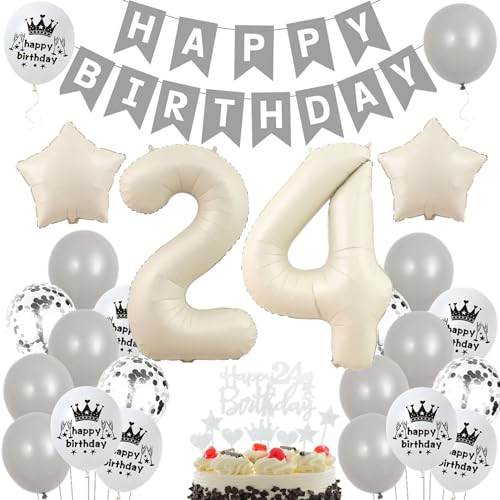 24 Geburtstag Deko Beige, 24 Jahre Ballon Boho, Geburtstagsdeko 24 Frau Mann, Luftballons 24 Geburtstag Beige Grau, 24 Geburtstagdeko Beige Grau Ballon, Frauen Männer 24. Party Deko Beige Grau 24 Geburtstag Deko Beige, 24 Jahre Ballon Boho, Geburtstagsdeko 24 Frau Mann, Luftballons 24 Geburtstag Beige Grau, 24 Geburtstagdeko Beige Grau Ballon, Frauen Männer 24. Party Deko Beige Grau von Ohaoduo