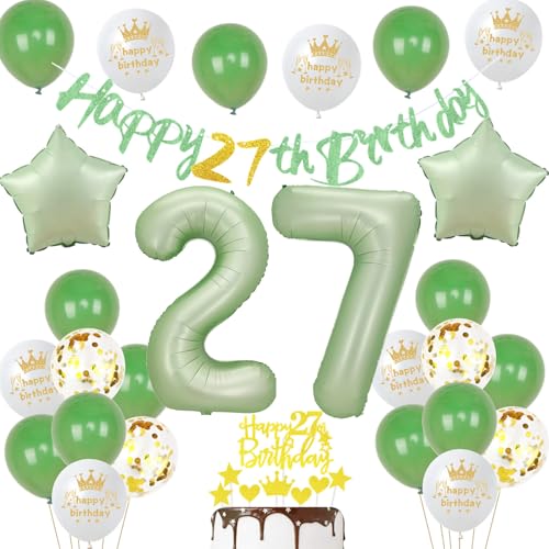 27 Geburtstag Deko Mann Frauen Luftballon 27.geburtstag Deko oliv grün Geburtstagsdeko 27 Jahre Männer ballons Cake Topper Gold für 27 Geburtstag Frau party Deko 27 Geburtstag Frauen grün 27 Geburtstag Deko Mann Frauen Luftballon 27.geburtstag Deko oliv grün Geburtstagsdeko 27 Jahre Männer ballons Cake Topper Gold für 27 Geburtstag Frau party Deko 27 Geburtstag Frauen grün von Ohaoduo