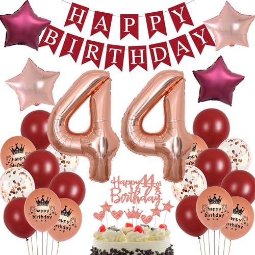 44 Geburtstag Dekoration Frau,Rot 44 Geburtstag Deko,Rosegold 44 Jahr Party Dekoration,Geburtstagsdeko 44 Jahr Frauen,44. Geburtstag Dekorationen Rot, Rot Luftballon 44. Geburtstag Frau 44 Geburtstag Dekoration Frau,Rot 44 Geburtstag Deko,Rosegold 44 Jahr Party Dekoration,Geburtstagsdeko 44 Jahr Frauen,44. Geburtstag Dekorationen Rot, Rot Luftballon 44. Geburtstag Frau von Ohaoduo