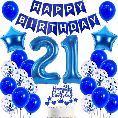 Ballon 21 Geburtstag Deko Mann blau Deko 21. Geburtstag Mann Blau Geburtstagsdeko 21 jahre Luftballons 21. Blau Happy Birthday Banner Für 21 männer Party Dekoration Ballon 21 Geburtstag Deko Mann blau Deko 21. Geburtstag Mann Blau Geburtstagsdeko 21 jahre Luftballons 21. Blau Happy Birthday Banner Für 21 männer Party Dekoration von Ohaoduo